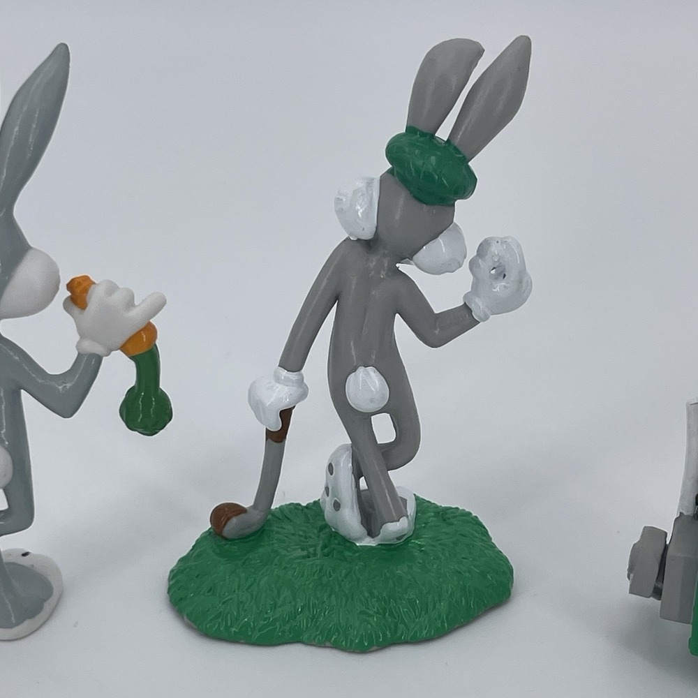 Vintage Looney Tunes Bugs Bunny Golfer PVC Wile E. Coyote Golfer 1994 Applause - Picture 6 of 8
